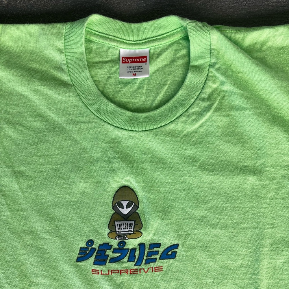 Supreme Green Graphic T-Shirt - Picture 3 of 4